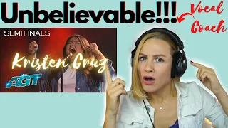 Unbelievable!!! Kristen Cruz Sings "Nothing Breaks Like a Heart"  [AGT]  Vocal Coach Reaction