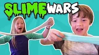 SLIME WARS CHALLENGE // Boys VS Girls // Who won?