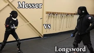 Messer vs Longsword (w/ Commentary) - Sparring Showcase