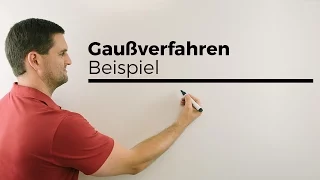 Gaußverfahren, Beispiel, Gaussalgorithmus | Mathe by Daniel Jung