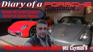Exploring 981 Cayman S Factory Options 2 Sportscar Review  -Episode 40 Diary of a Porsche Specialist