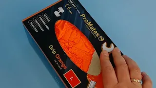 Огляд на товсті нітрилові рукавички Grip Orange ProMates #gloves