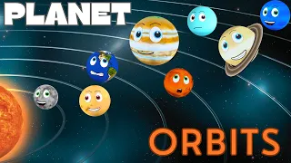 Planet Orbits | Orbit time Comparison | Solar System for Kids