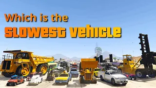 GTA V Which is the Slowest vehicle in utility/services vehicles.