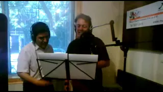 Adrián Barba y Ricardo Silva grabando Mi Corazón Encantado (Parte 1)