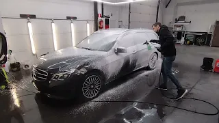 Mercedes E class full detail wash interior and exterior