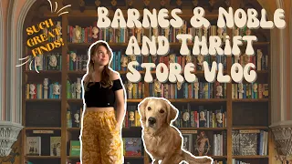 Barnes & Noble Plus Thrift Store Vlog (spooky finds)