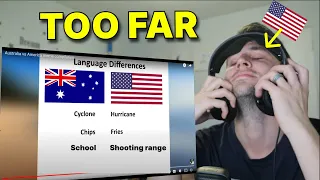 American reacts to Australia vs America memes