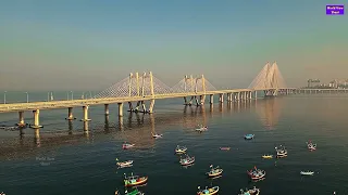 Financial Capital 2024 - Synthwave | Mumbai city 4K Drone view