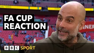 Guardiola, Stones and Grealish on FA Cup Final win | BBC Sport