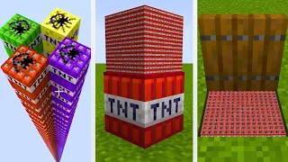 top 5 big minecraft tnt experiments yes ✅ No ❌