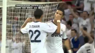 Real Madrid vs Barcelona 2-1 2012 Supercopa De España Final ESPN