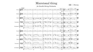 (24-TET) A Short Microtonal Thing for Double String Orchestra