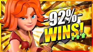 92% WIN RATE!! NEW POWERFUL LADDER DECK IN CLASH ROYALE!! 🏆