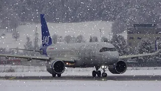 Innsbruck Airport 🇦🇹 Plane Spotting in the Alps !  Very difficult approach! Close up landings