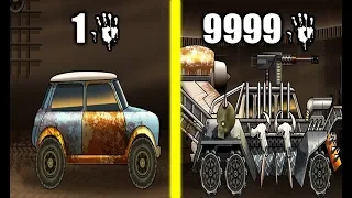MAX LEVEL MONSTER CAR EVOLUTION All Cars Unlocked! Max Level Speed & Power in Zombie Hill!