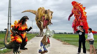 HuyềnCandy | Khủng long bạo chúa đại chiến Godzilla đời thật p86- Dinosaur-Godzilla In Real Life