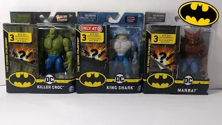 Spin Master's 4 inch MAN-BAT, KING SHARK, & KILLER CROC! | Toonz Stash