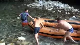 Абхазия  Проплыв сквозь каньон на реке Аапста