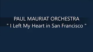 PAUL MAURIAT   I Left My Heart in San Francisco
