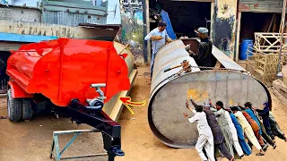 Complete Process of making a 7000L Tractor Water Tank in Local Workshop ||Manufacturing water tank |