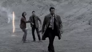 Crowley,Dean,Sam e Castiel vs Lúcifer (parte 2)