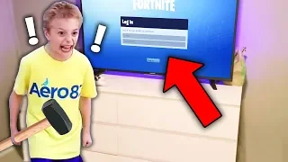 he FREAKS OUT after mom deletes fortnite account.. (BIG MISTAKE)