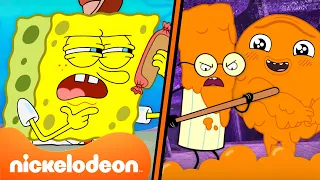 Губка Боб | 20 МИНУТ самых странных работ Спанч Боба и Камень Ножницы Бумага💥 | Nickelodeon (Россия)