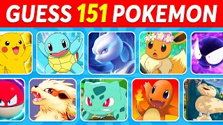 WHO'S THAT POKÉMON? 🧠⚡ Guess 151 Pokemon (Gen 1) ✅