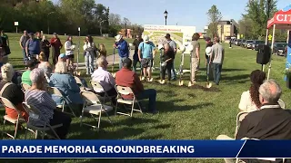 The city of Waukesha is holding a groundbreaking ceremony for the Parade Memorial at Grede Park