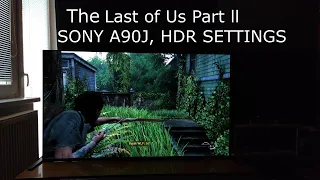 The Last of Us Part ll SONY A90J OLED HDR Settings