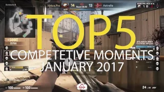 Top5 CSGO Competitve Moments 2017 January