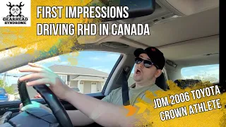 First Time Driving RHD! What's it like to drive a Japanese car in Canada!