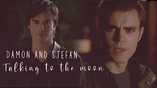 Damon and Stefan | Talking to the Moon |