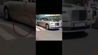 ROLLS-ROYCE PHANTOM ON SPEED BREAKER IN INDIA || ZX PRINCE || #trending #short #shorts #rollsroyce😈😈