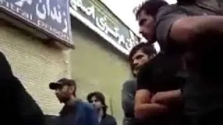 Moments after the execution of two brothers, Mohammad and Abdollah Fathi in the Isfahan Prison