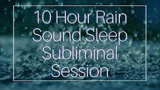 Wake Up Full of Energy - (10 Hour) Rain Sound - Sleep Subliminal - By Minds in Unison