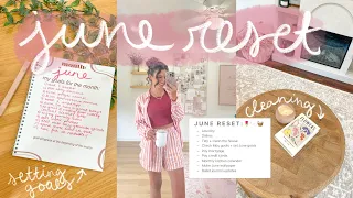 june reset routine! clean, organize, budget, & plan with me! *monthly reset*