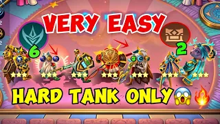 Magic Chess “HARD TANK ONLY” IN Magic Chess 2024 New UPDATE😱🔥 || VERY EASY PLAYES BY YOUTUBER ‼️💯✅