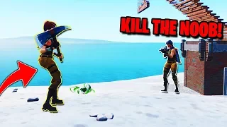 I Pretended To Be a Noob, Then DESTROYED BULLIES in Playground Fill (Fortnite Trolling)