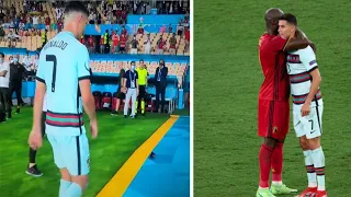 Portugal's Cristiano Ronaldo couldn't hide his emotions after Euro 2020 exit vs Belgium