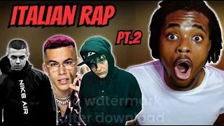 REACTING TO ITALIAN RAP (SACKY, KID YUGI, SFERA EBBASTA) PT.2 || ITALY!!! (ITALIAN RAP)