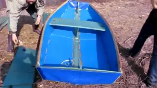 Разборная самодельная лодка. Homemade folding boat