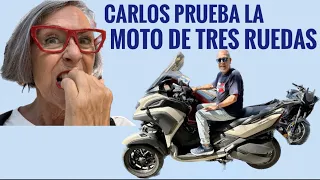 Carlos PRUEBA la MOTO de TRES RUEDAS   Septiembre 2023 #2a