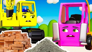 Five Little Construction Trucks | Yes Yes Construction Truck | Nursery rhymes Kids cartoon & Rhymes