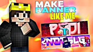 How To Make BANNER Like @PSD1  😍 full tutorial😊 (Don't miss)