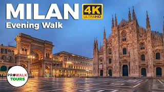 Milan, Italy Evening Walking Tour - 4K60fps with Captions - Prowalk Tours