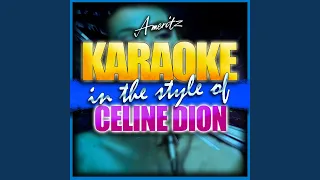 Water From the Moon (In the Style of Celine Dion) (Karaoke Version)