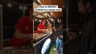 How to Defeat Turkish ice cream man #Shorts #funny #turkey