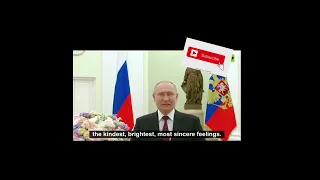 Vladimir Putin congratulated women on International Women’s Day #putin #shorts#russia